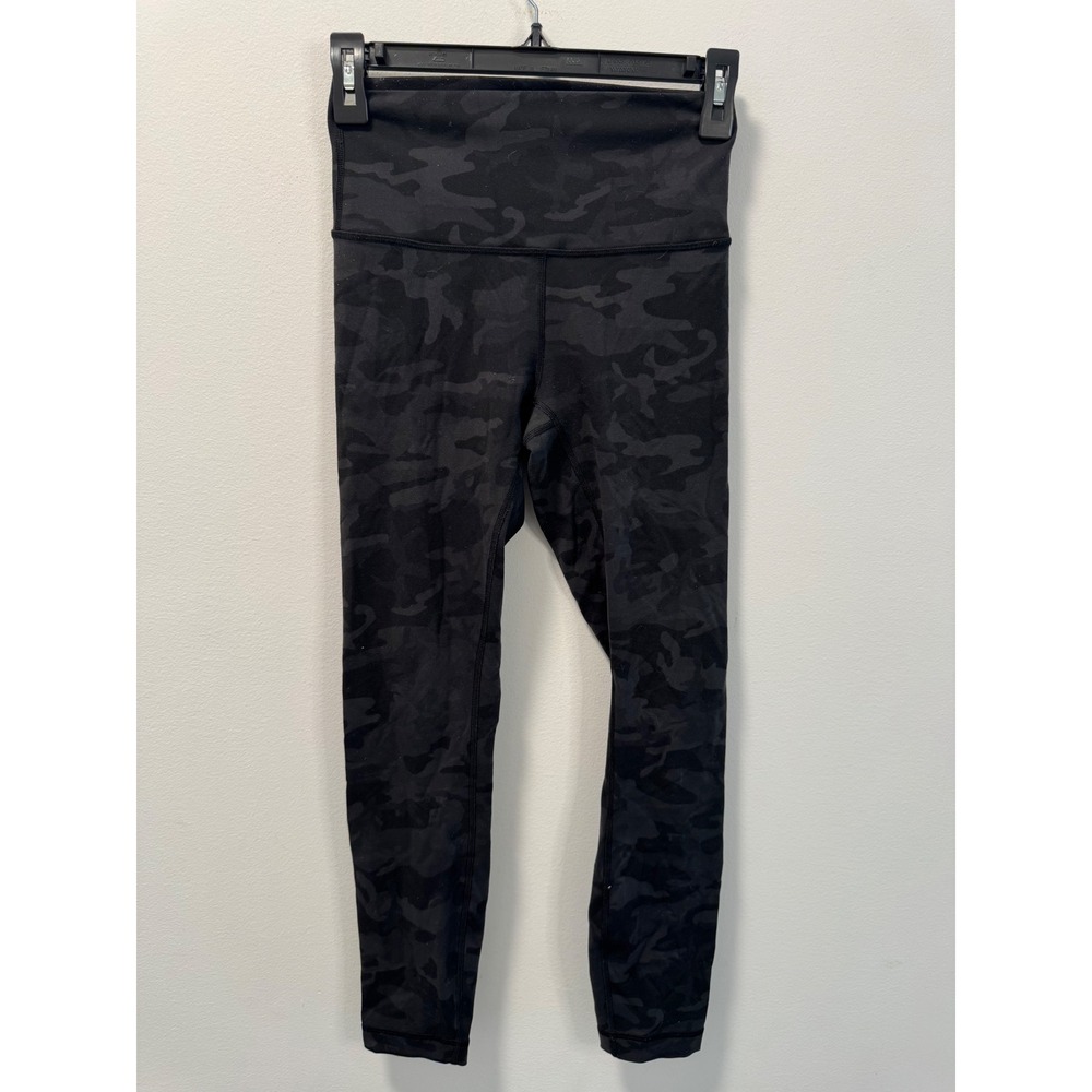 Lululemon Wunder Under High Rise Tights Leggings Incognito Camo Multi Grey 4